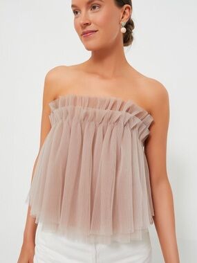 Tuckernuck Hyacinth House Blush Tulle Willa
Strapless Top Size XS NWT Summer